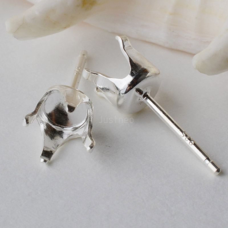 Hoop Earrings - Katı 925 Ayar Gümüş Snaptite Damızlık