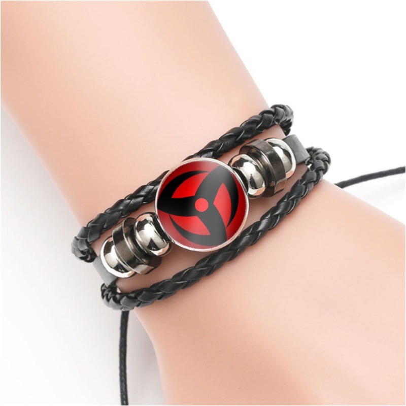 Leather Bracelet - Anime Naruto Snap Örgü Deri Cosplay