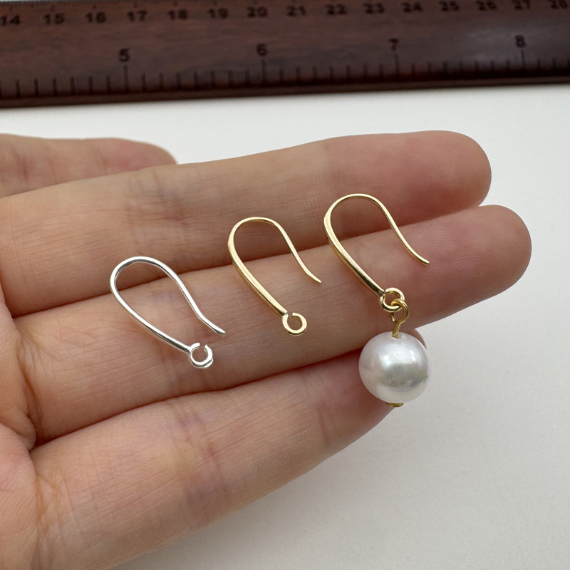 Hoop Earrings - 1 çift katı 925 ayar gümüş