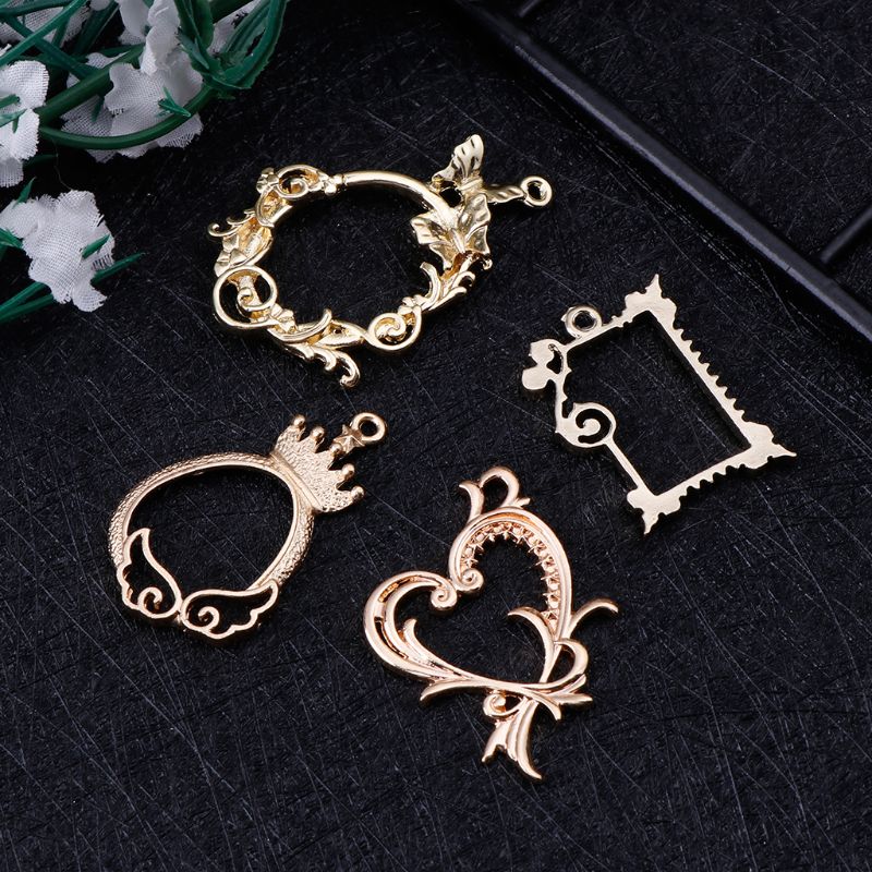 Jewelry Making Watches - 4 adet Metal çerçeve antika zarif