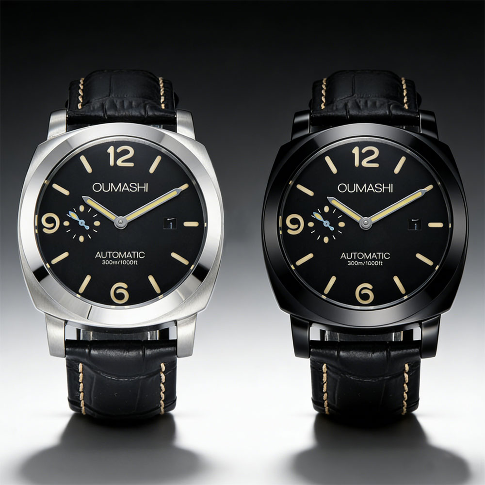 Leather Bracelet - 44mm erkek saati martı ST2555 hareketi
