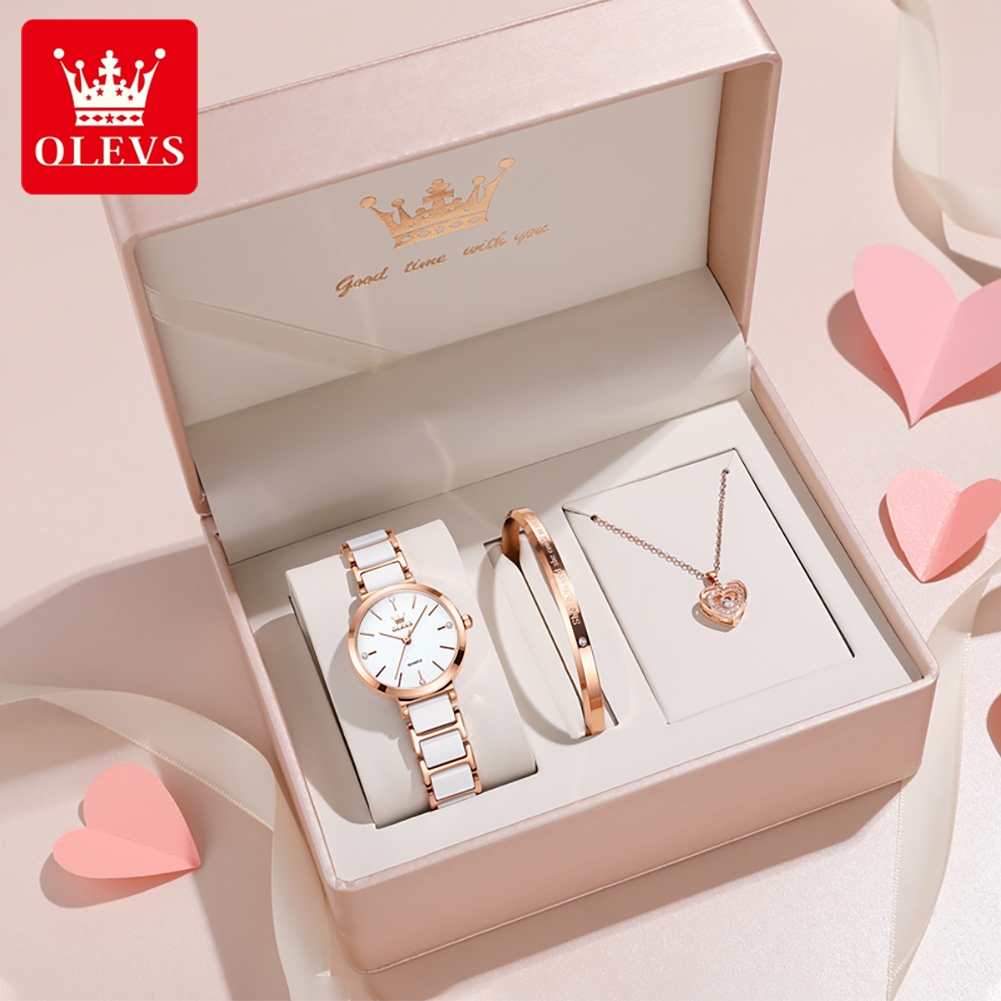 Jewelry Bracelet Watches - OLEVS Kadın Saati 5877 Lüks Zarif