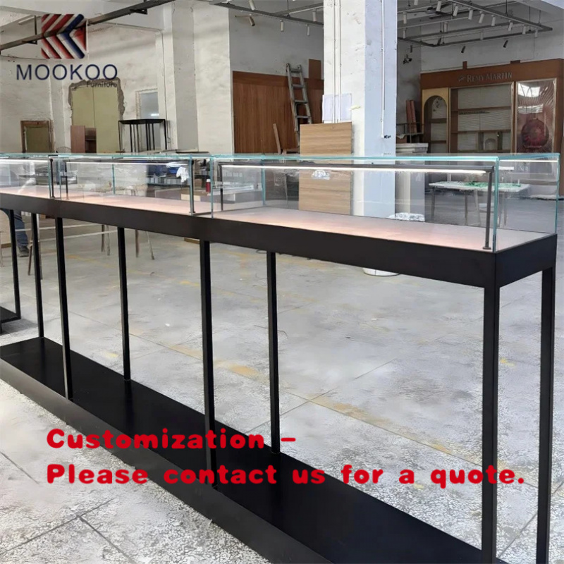 Jewelry Store For Watches - Özelleştirilebilir Metal Çerçeveli Cam Vitrinli Mücevher