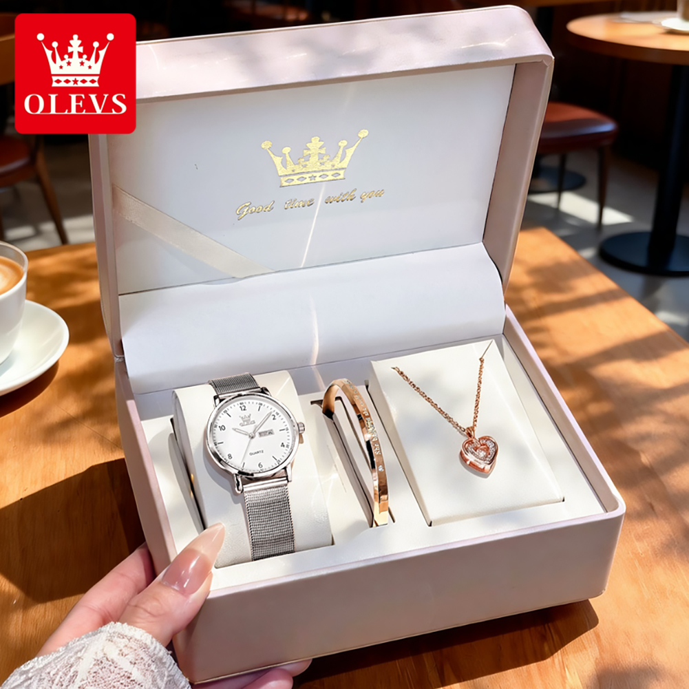 Watch Display Box - OLEVS 2996 Kadın Saatler Orijinal Zarif