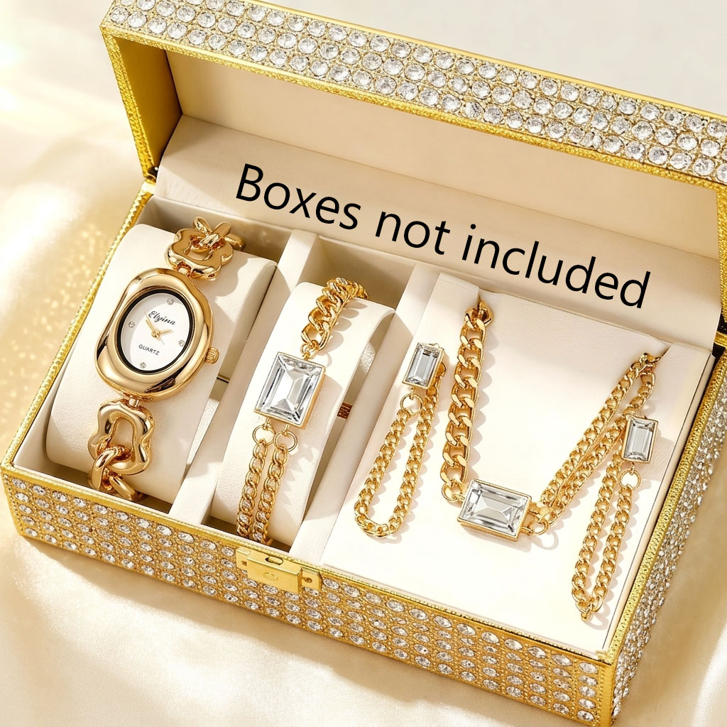 Jewelry Like Watches - 5 Parça Moda Düzensiz Kadın Kuvars