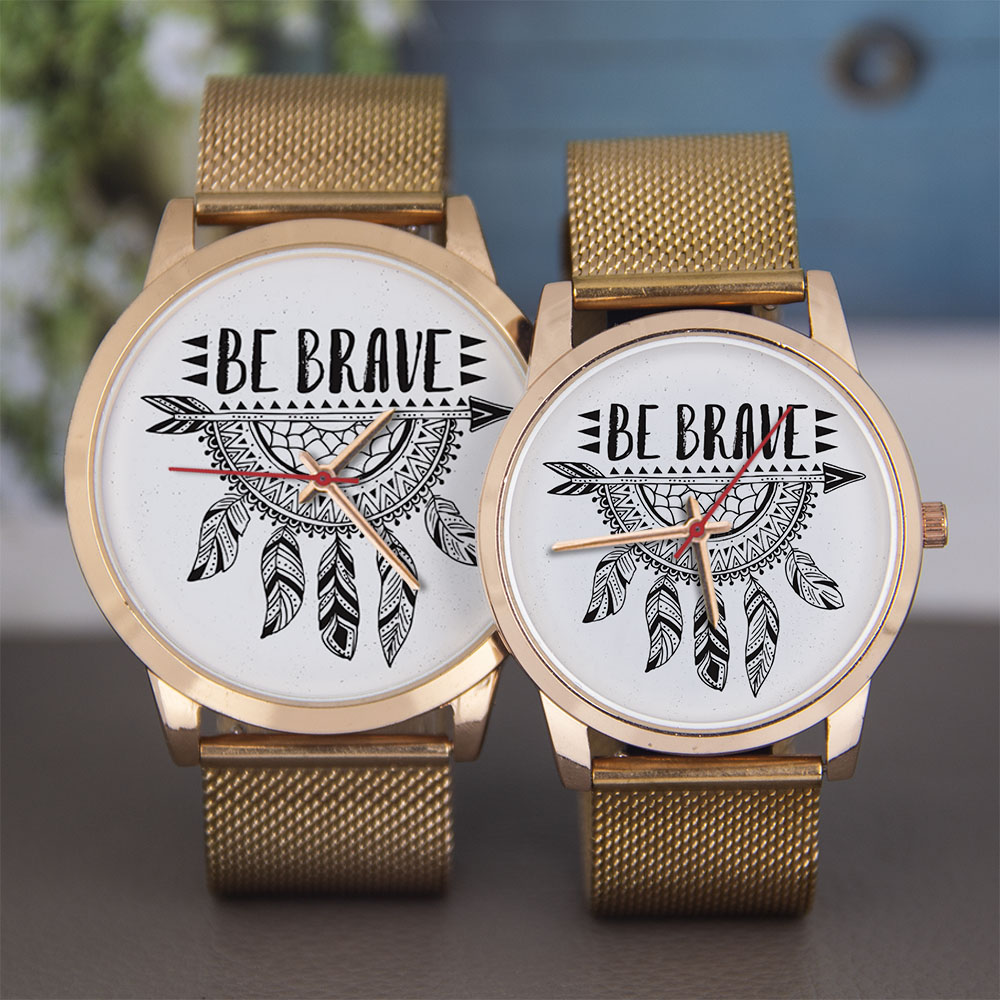 Leather Bracelet - Arrow Cool Hediye 45/38mm Gül Altın