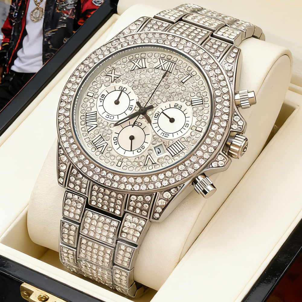 Logo Yok Gümüş Altın Tam Elmas - Jewelry Watches Brands incelemesi ve fiyatı