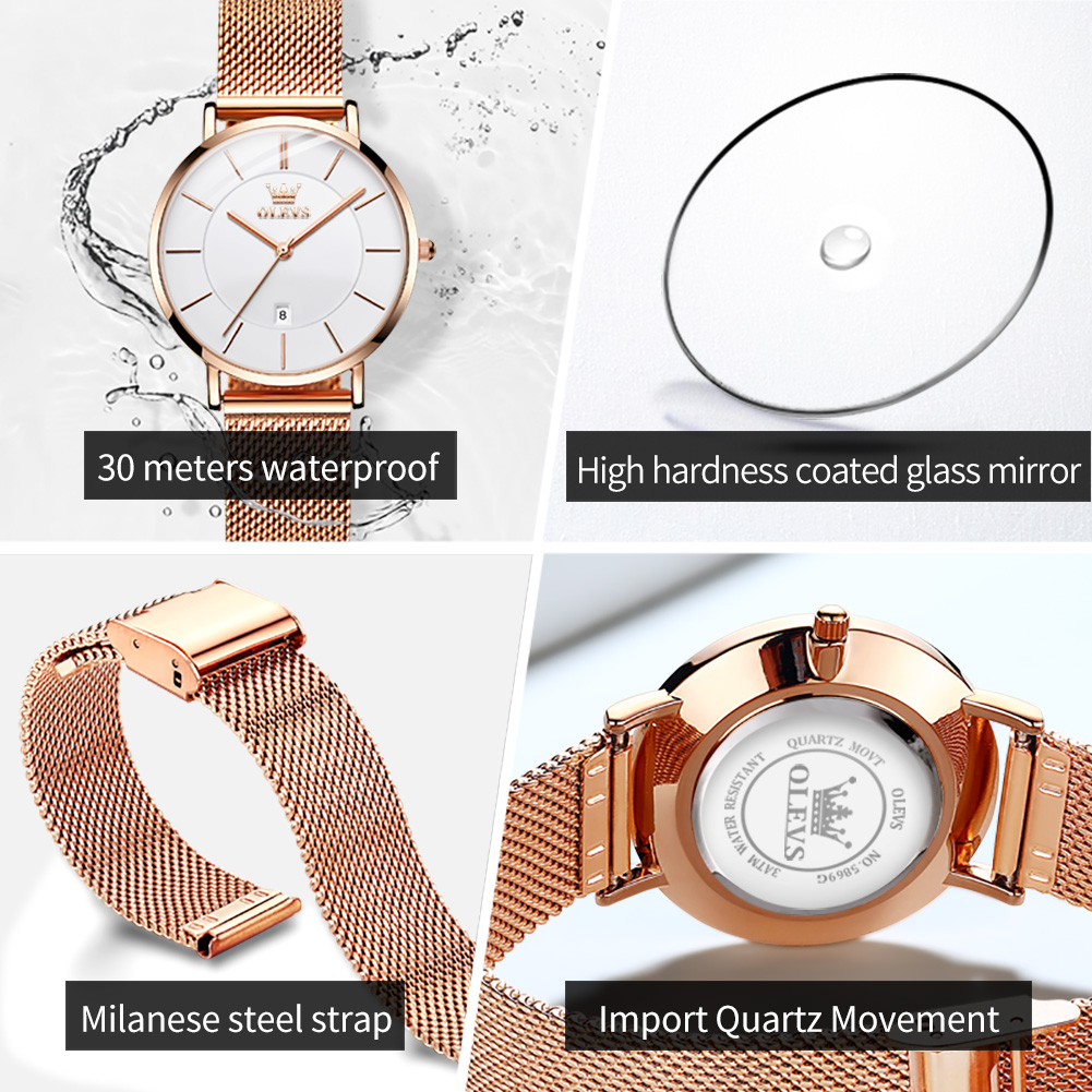 OLEVS Kadın Izle 5869 Zarif Mo - Jewelry Bracelet Watches incelemesi ve fiyatı