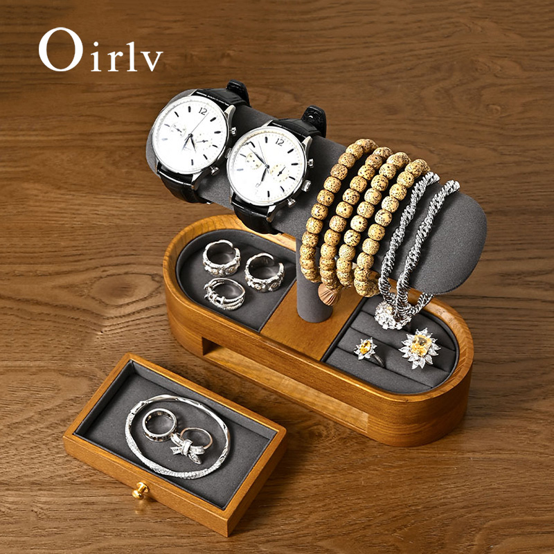 Oirlv katı ahşap saat organiza - Watch Display Box incelemesi ve fiyatı