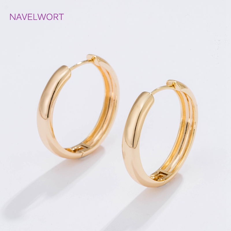 6 boyutları altın kaplama dair - Hoop Earrings incelemesi ve fiyatı
