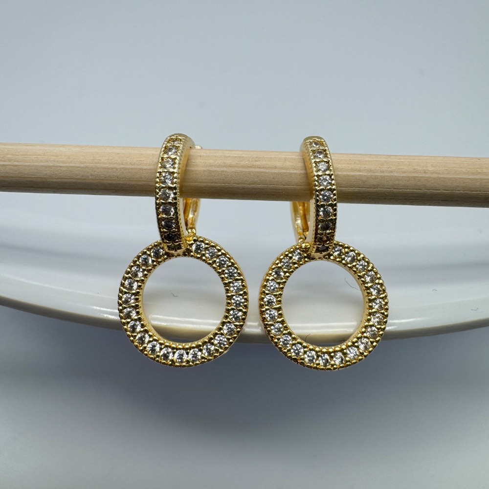 Altın Yuvarlak Küpeler Tam Elm - Diamond Stud Earrings incelemesi ve fiyatı