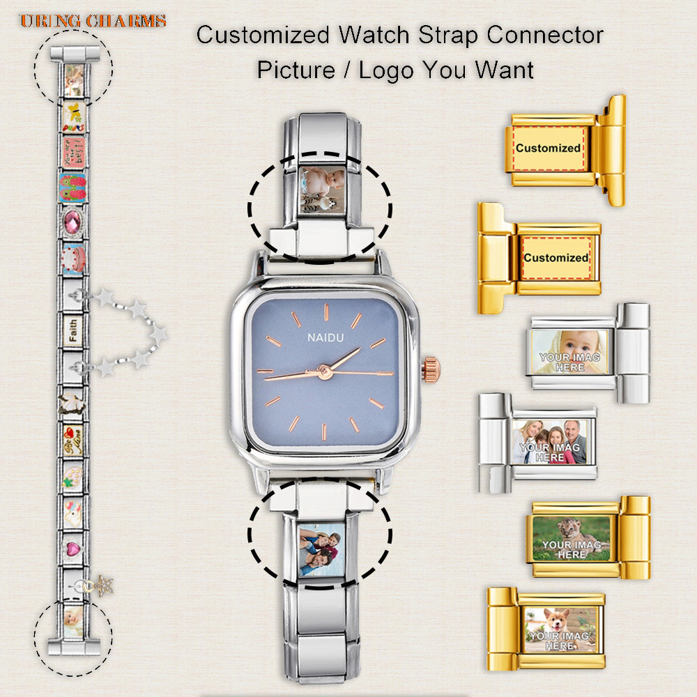 1 çift Resim Logo Özelleştiril - Italian Jewelry Watches incelemesi ve fiyatı