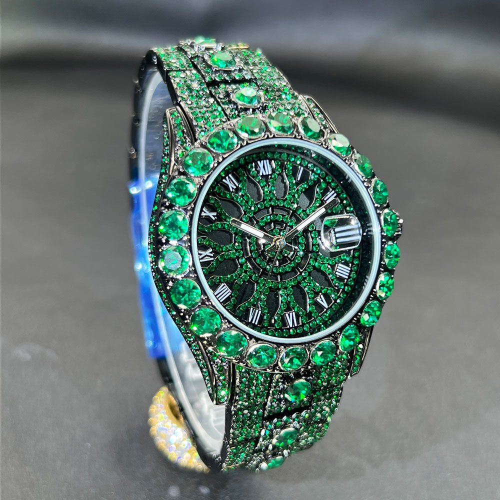 Yeşil Elmas Erkek Saati MISSFO - Jewelry And Watches Luxury Brand incelemesi ve fiyatı